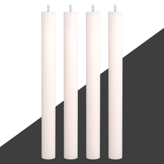 Набор из 4 декоративных свечей 2,3х26см SCANDYLAB Empire White SL-EXL01