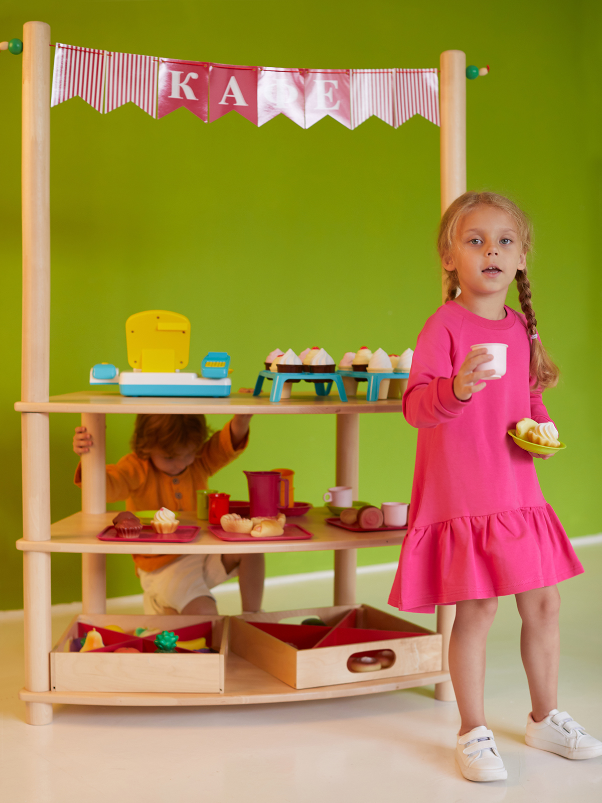 Игровой стеллаж Детское кафе