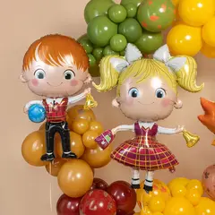 Фигура гелиевая Школьница Ученица Девочка