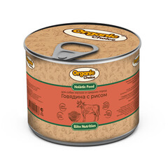 Organic Сhoice консервы для собак мелких и средних пород (говядина с рисом) 240 гр