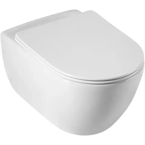 Cezares CZR-191-TH/BS Чаша подвесного унитаза с функцией биде, цвет: белый