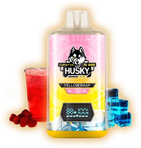 HUSKY CYBER 2.0 18000 Yellow Rasp - Малиновый Лимонад лед