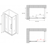 Abber Schwarzer Diamant AG30160BMH-S70BM Душевой уголок, 160x70x195, цвет: чёрный