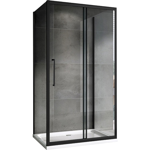 Abber Schwarzer Diamant AG30180BH-S90B-S90B Душевой уголок, цвет: чёрный