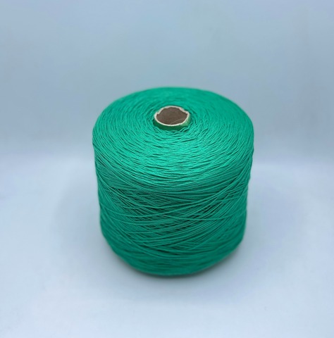 Бобинная пряжа (пр.Италия), art-USA Cotton supersoft , 325м/100гр. 100% Хлопок Pettinato(чесаный хлопок) цвет-Водяной зеленый, арт.29997