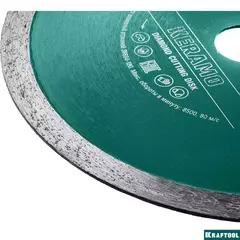 KRAFTOOL KERAMO, 180 мм, (22.2 мм, 10 х 2.0 мм), сплошной алмазный диск (36684-180)