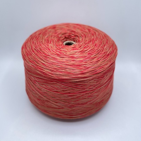 Авторская смотка (пр.Италия), 231м/100гр. Меринос/Нейлон , цвет-Коралловый остров, арт-33684
