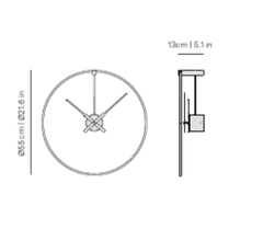 Часы-светильник OMBRA MINI PLUG-IN D=55cm.(Внешний кабель)
