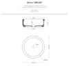 ArtCeram Brera BRL001 05 00 Раковина настольная ? 43 см, цвет белый матовый