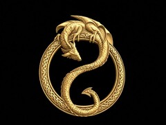 Силиконовый молд Дракон в круге ( Игра престолов)