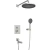 BelBagno DEL2.0-VDSET-IN Душевой комплект встраиваемый с изливом (смеситель встраиваемый, верхний душ, ручной душ со шлангом и держателем), сатин
