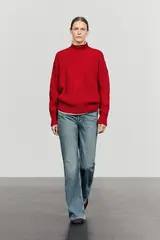 Massimo Dutti Трикотажный свитер, красный