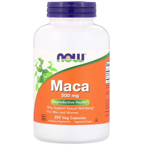 Now Foods, Мака, 500 мг, 250 растительных капсул