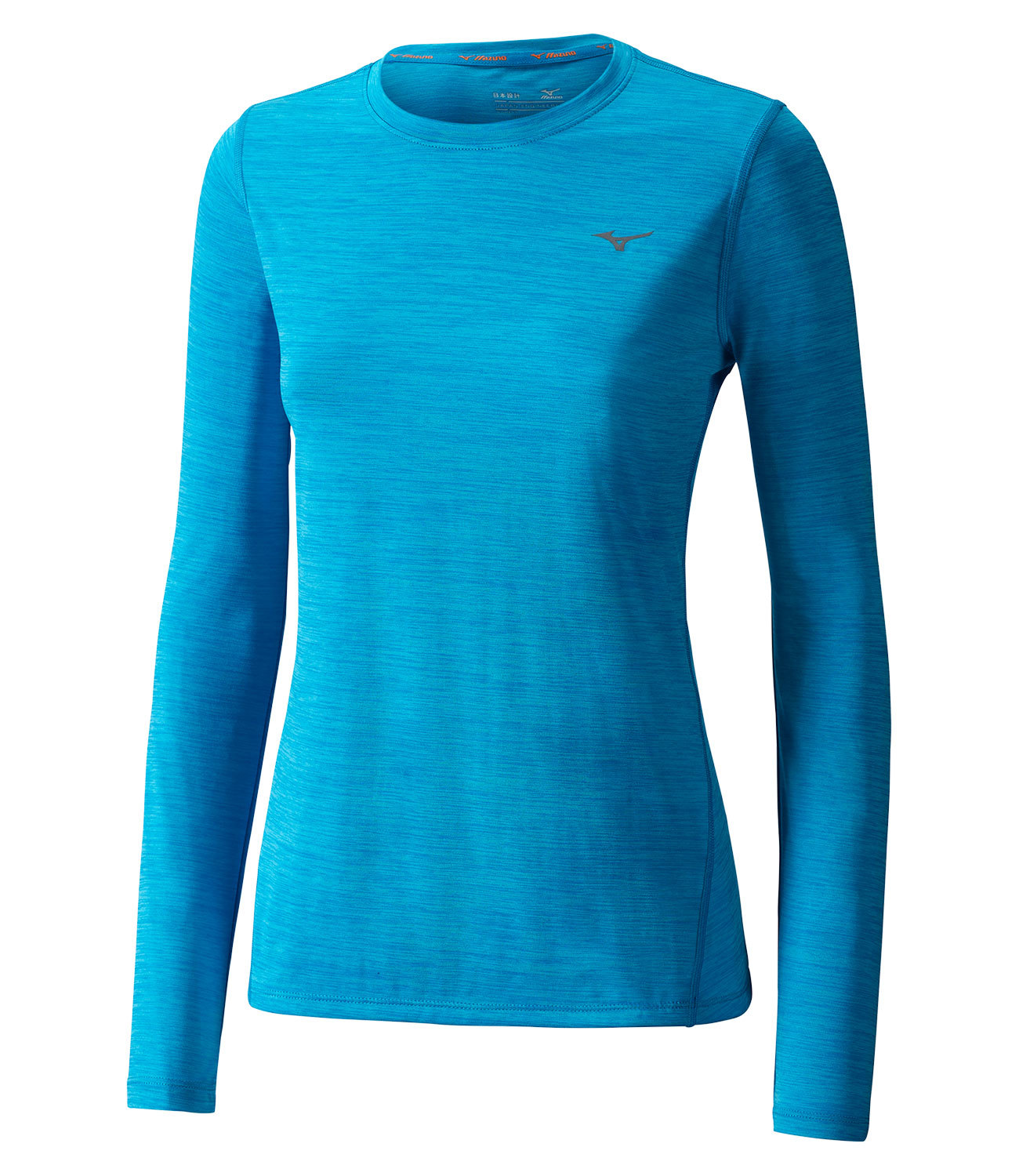 Mizuno Impulse Core Ls Tee футболка с длинным рукавом женская голубая