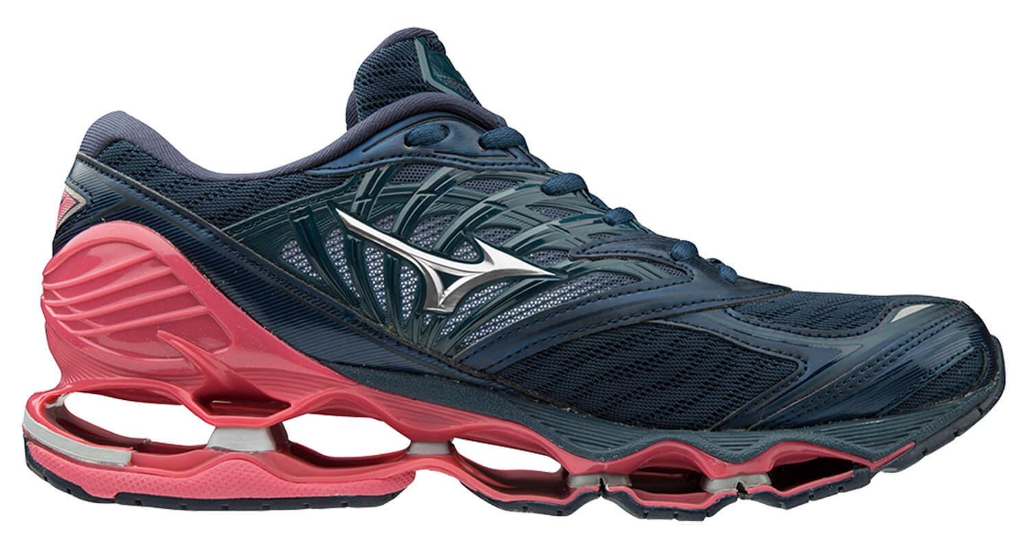 Mizuno Wave Prophecy 8 кроссовки для бега женские синие-розовые
