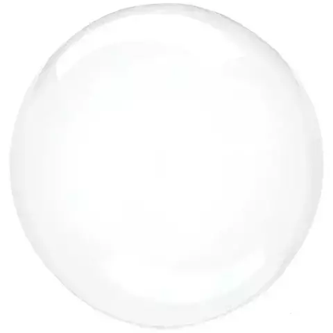 К Deco Bubble (Бабл), 30''/60 см, Прозрачный, Плоский, 1 шт. (В черной упаковке)