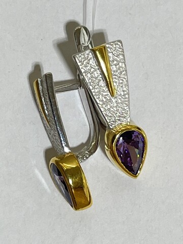 Фолиа (серьги из серебра)