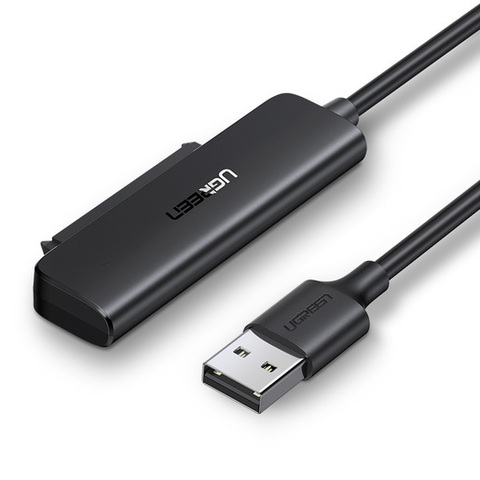 Конвертер UGREEN CM321 (70609) USB-A to 2.5-Inch SATA Converter. Длина 50 см, черный