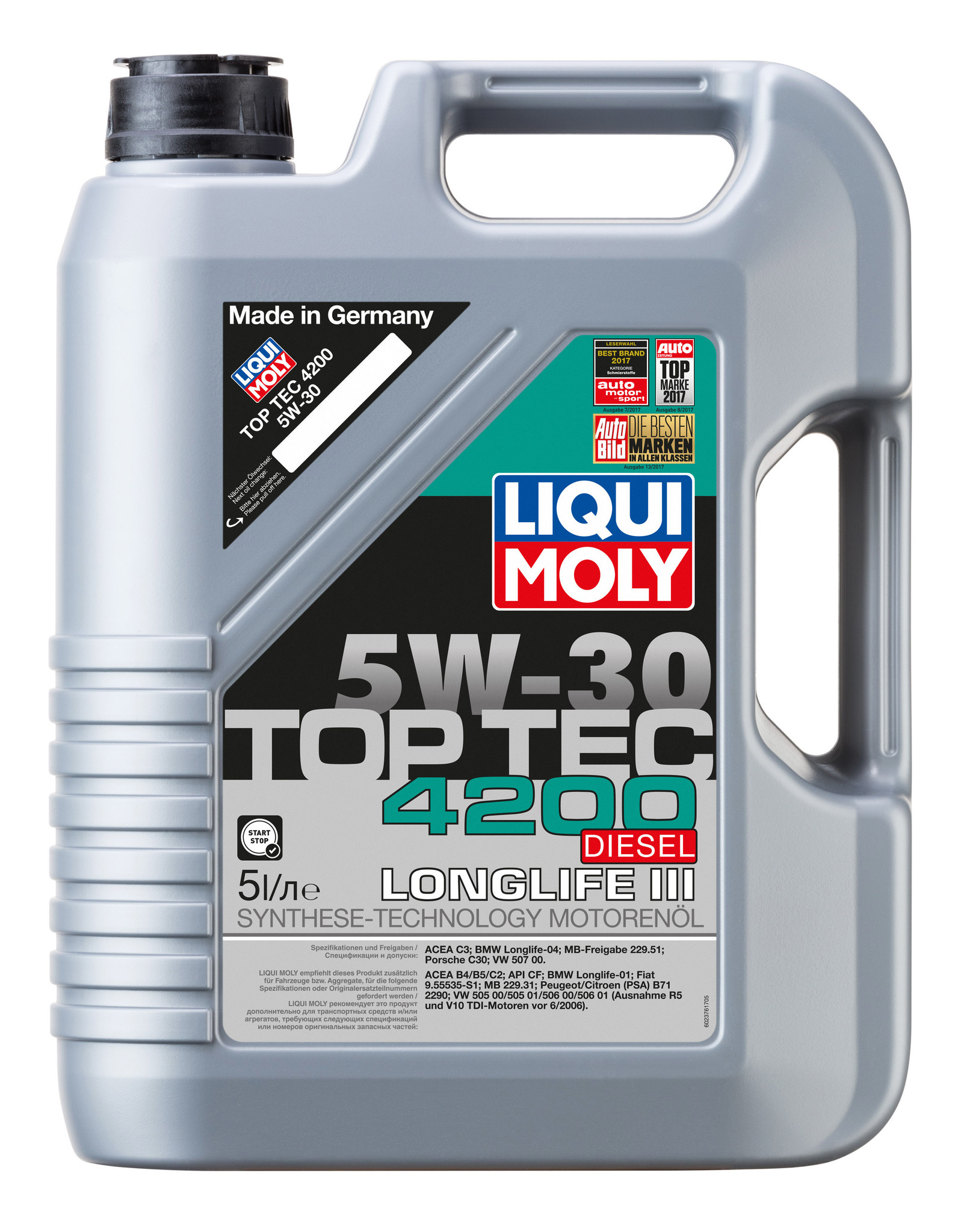 Liqui Moly Top Tec 4200 дизельное 5 + 1 выгодно