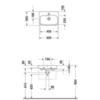 Duravit Happy D.2 710500060 Раковина 500х360 мм., без отверстия для смесителя, с переливом, цвет белый