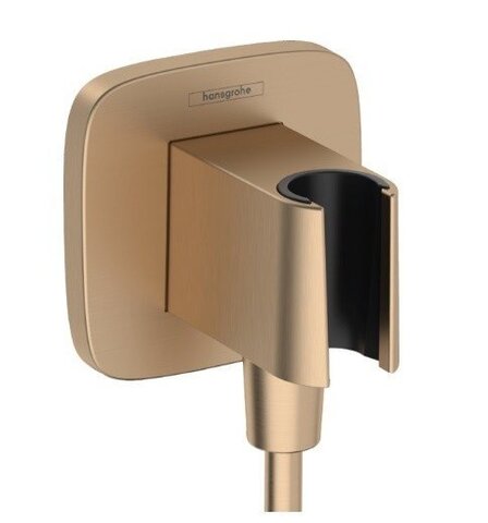 Hansgrohe FixFit Q 26887140 Шланговое подключение с держателем ручного душа (бронза шлифованная)