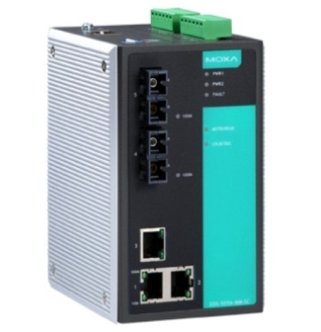 Коммутатор управляемый MOXA EDS-505A-SS-SC-T