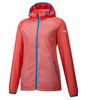 Mizuno Printed Hoodie Jacket куртка для бега женская коралловая - 1