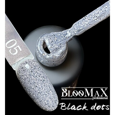 Гель-лак BlooMaX Black Dots 05, 8 мл