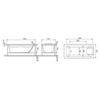 Jacob Delafon Sofa E6D300RU-00 Ванна прямоугольная акриловая 150x70 (белый)