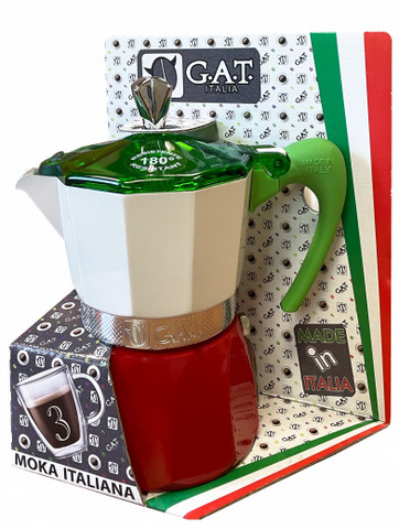 Кофеварка гейзерная G.A.T. MOKITALY 103803IT 150ml, алюминий/пластик