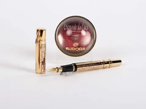 Ручка перьевая Aurora Leonardo da Vinci Gold GT, F (AU-939F)