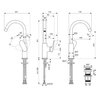 Ideal Standard BE016AA Смеситель для раковины H215 с трубчатым изливом и донным клапаном Click Chrome (Хром)