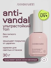 Луи Филипп Top Anti-Vandal - Верхнее покрытие c УФ фильтром, с кистью, 30мл