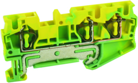 UJ5-10/1X2JDE - (421297), (UPUN) Клемма пружинная на DIN рейку для заземления