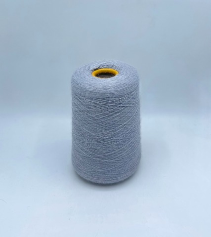 Бобинная пряжа (пр.Италия), 1/22 2200м/100гр,  50% меринос, 50% акрил, цвет-Светлый,серо-голубой, арт.34172