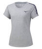 Mizuno Heritage 06 Tee футболка для бега женская светло-серая (Распродажа) - 1