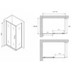 Abber Schwarzer Diamant AG30140B5-S50B5 Душевой уголок, 140x50x190, цвет: чёрный