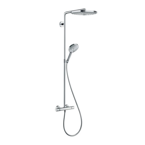 Hansgrohe Raindance Select S 27133400 Душевая система внешнего монтажа с термостатом 107,5 см с верхней лейкой 30х30 см 2 режима