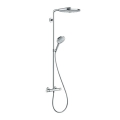 Hansgrohe Raindance Select S 27133400 Душевая система внешнего монтажа с термостатом 107,5 см с верхней лейкой 30х30 см 2 режима фото