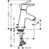 Hansgrohe Talis S 72010000 Смеситель для раковины однорычажный с донным клапаном