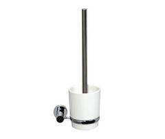 WasserKRAFT K-28227 Туалетный ершик, цвет: хром, белый фото