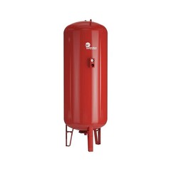 Бак расширительный для отопления WESTER WRV объём 500л, DN 32, PN 25, вертикальный, резьбовое-НР, G-1 1/4'', с опорами, красный, Турция