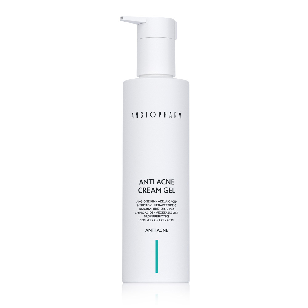 Крем-гель для проблемной кожи лица ANGIOPHARM Anti-Acne Cream Gel 200мл