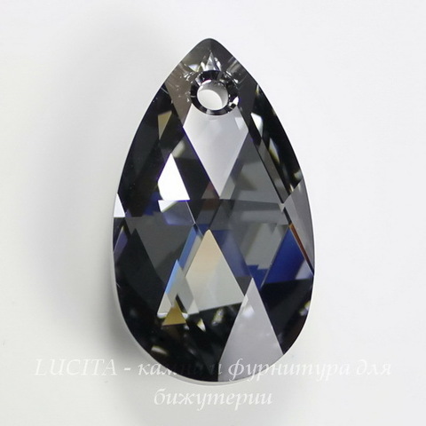6106 Подвеска Сваровски Капля Crystal Silver Night (22 мм) ()