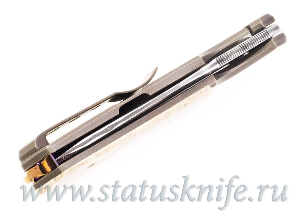 Нож TFK Stone Project M Laminate Mammoth Titanium Bronze