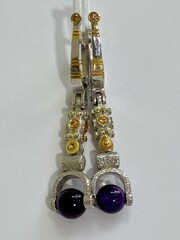 Руане (серьги из серебра)
