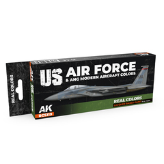 Набор красок AK Interactive Real Colors - US Air Force & ANG Modern Aircraft