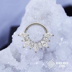 Кликер 9K v.2 Marquise Crystal 1.2мм