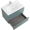 BelBagno KRAFT 39-700/390-2C-SO-AO База под раковину подвесная с фрезерованными ручками по всей длине фасада с 2 выкатн. ящ., Голубой Мат.,700x395x500