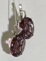 Озеро (серьги из серебра)
